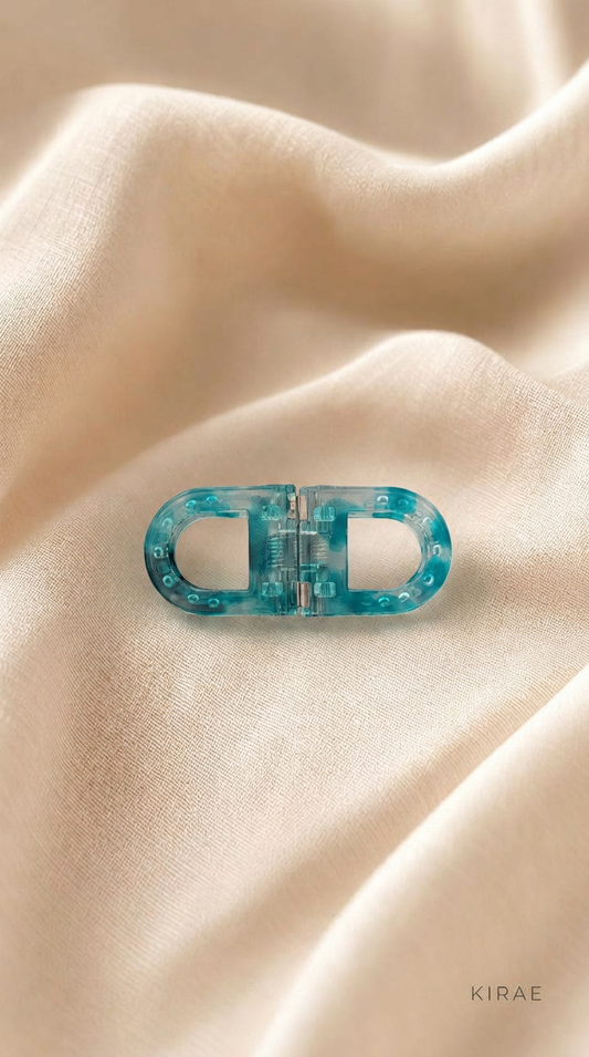 teal magnetic hair clip buy online India no crease KIRAE Curve