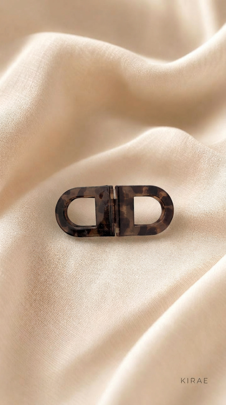 brown tortoiseshell magnetic hair clip India buy online KIRAE Curve