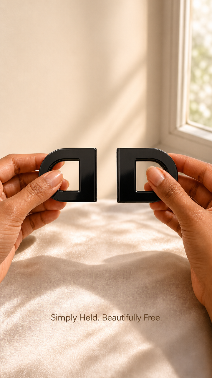KIRAE Curve black magnetic hair clip strong hold no crease India women