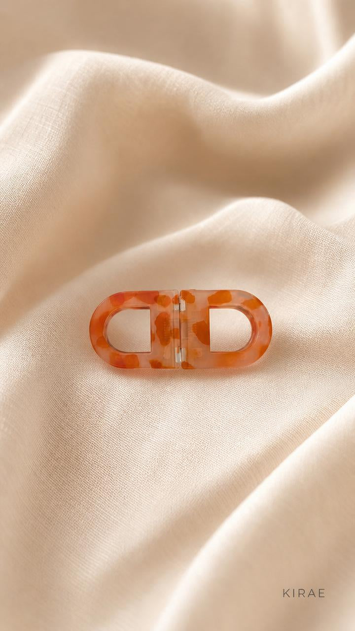 orange magnetic hair clip buy online India no crease KIRAE Curve